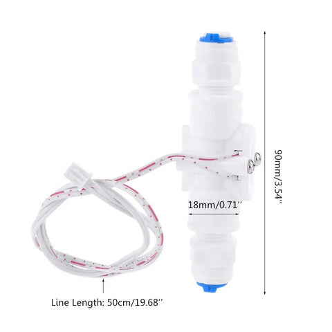 1/4 Inch NPT Water Flow Switch With PE Tube Liquid Flow Sensor For Water Dispensers And Flow Metering, Electric Switch Output DC100V