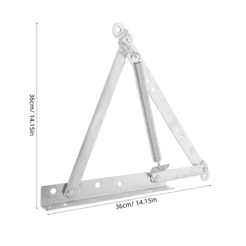 Triangular Spring Hinges For Sofa Bed And Cabinet Doors Heavy Duty Hot Rolled Steel Foldable Lift Up Hinges