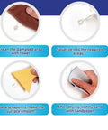 Instructions for using Fast-Drying Wall Repair Kit With Scraper Pro-Grade Drywall Patch Spackle Paste For Easy Hole Crack Scratch And Pit Fixes Strong Adhesion Sandable Paint Ready.