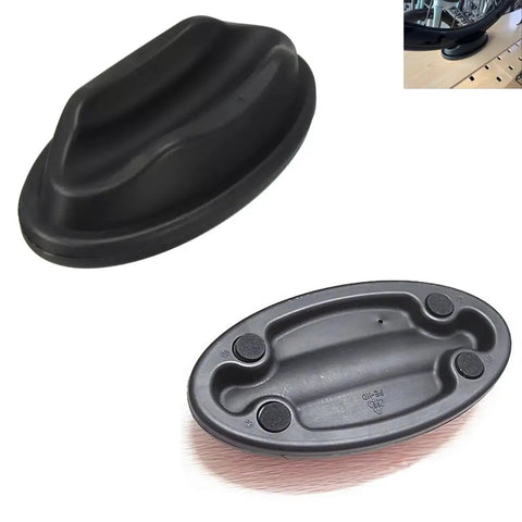 2 Pack Front Wheel Riser Blocks for Bike Trainers featuring non-marking rubber pads for leveling and floor protection.