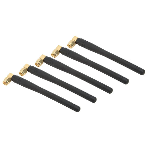 Five Pack Router Antennas 50W 3dBi High Gain SMA Male For Drones, Home Security, Smart Home Systems, Meter Reading, Long Range