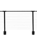 No Headache DIY Cable Railing Kit 30 Ft Black Face Mount Deck Railing System with Marine Grade Stainless Steel Wire and Metal Posts