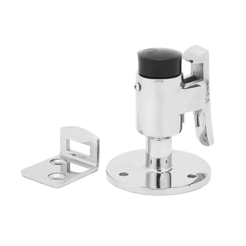 Solid 316 Stainless Steel Door Stopper Catch Holder for Marine Yachts RVs and Motorhomes, polished finish, easy installation.