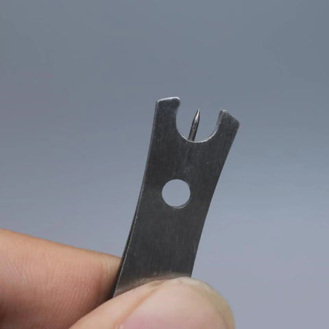 Close-up of pin on Two Pack Stainless Steel Fishing Line Cutter Nippers With Hook Eye Pin, Ultra Compact Lightweight Line Scissors