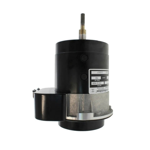 Heavy Duty Electric Drive Motor Assembly With Matched Cable For Scissor Lift 1930Es Unit 70001263 And 1001091502 Parts side view of motor.