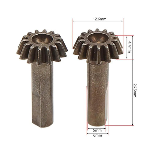 2 Pack Beefy Iron Bevel Gears For 1/10 Scale RC Crawler, Tough Replacement Parts For Off Road RC Cars, High Precision, Long Lasting Gear Set