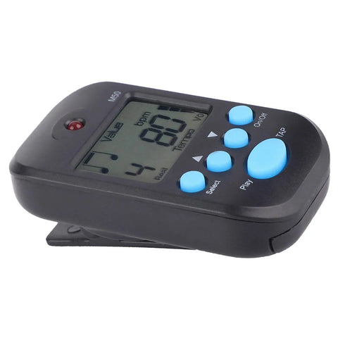 Mini LCD Digital Metronome With Tap Tempo And Headphone Jack Portable Practice Tool For Guitar Piano Drums And More Ranging 30 To 280 BPM