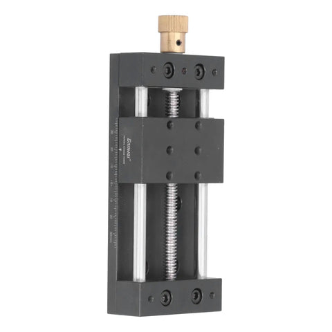 Heavy Duty Manual Linear Stage Actuator Featuring A Rock Solid Aluminum Sliding Table And Sturdy Steel Base for precise control and firm loads.