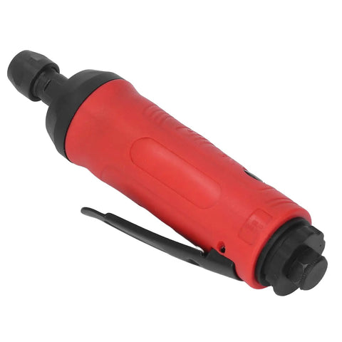 Smooth Operator 18000Rpm Air Die Grinder Pneumatic Grinding Machine with Muffler and Rock Solid Zinc Alloy Body featuring ergonomic red grip.