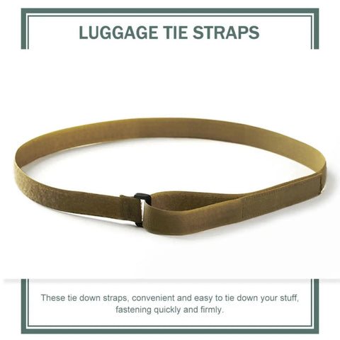 Strap It Down And Roll With These Tough Polyester Luggage Tie Straps Perfect For Road Trips Camping Trips And Moving Day, durable green strap.