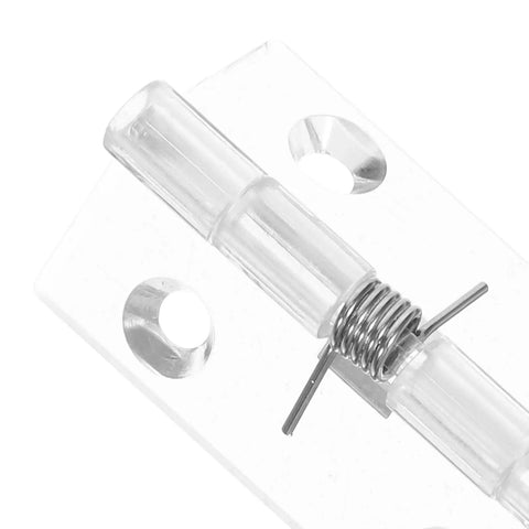 Close-up of automatic self-closing spring on Two Pack Stainless Steel Hidden Door Hinges With Automatic Self Closing Spring For Cabinet And Interior Doors 45x35mm Concealed Heavy Duty Load Bearing Sleek Hidden Install For Home And Office