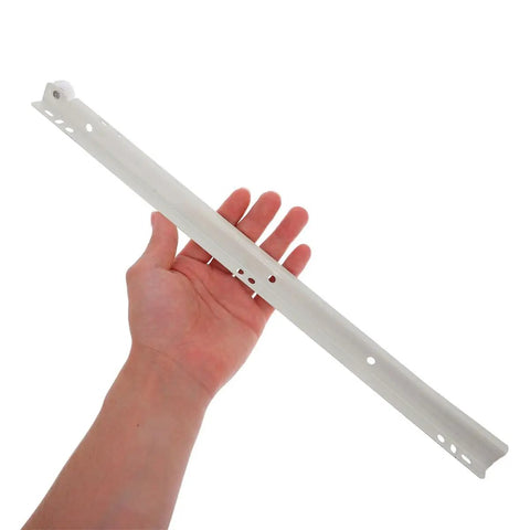 Person holding a 14 Inch Heavy Duty Drawer Slides For Cabinets And Keyboard Trays, Two Pack, Smooth Quiet Glide With Ball Bearing