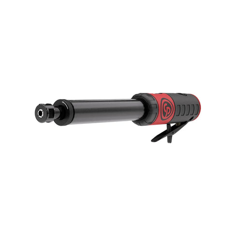 Heavy Duty Straight Air Die Grinder Featuring Top Shelf 22000 Rpm Power And A One Quarter Inch Collet with black and red design.