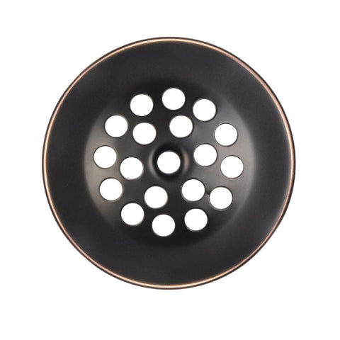 Trip Lever Tub Drain Kit With Strainer And 2 Hole Overflow Faceplate No Putty Install Matching Screws Easy DIY Replacement Premium Metal Finish