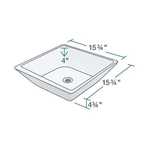 Diagram of Vitreous China Porcelain Vessel Sink In Bisque With Dope Sleek Contemporary Style Lightly Resting On Your Vanity And Flared 45 Degree Sides
