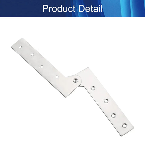 Top Shelf Stainless Steel Hidden Offset Knife Hinges With A Slick 360 Degree Pivot Design For No Hassle Cabinet And Cupboard Door Upgrades In Polished Silver, showcasing the hinge's sleek design.