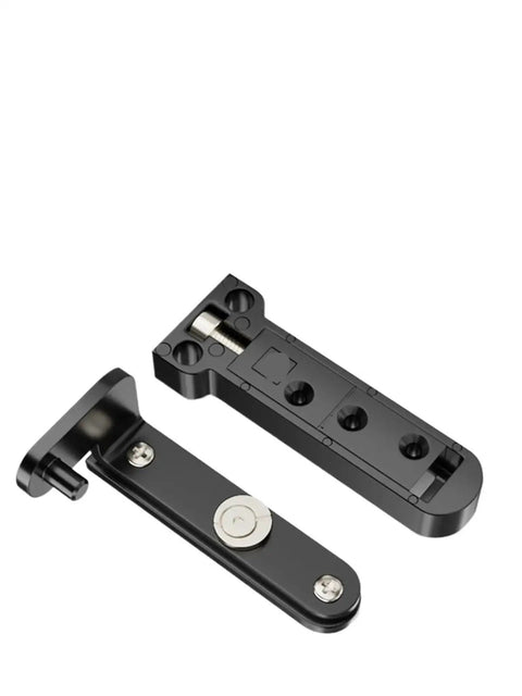 Two Piece Hidden Door Hinges 3D Adjustable Swivel Zinc Alloy Build Straight Up Invisible Mount For Cabinets And Interior Doors heavy duty hinge parts in black
