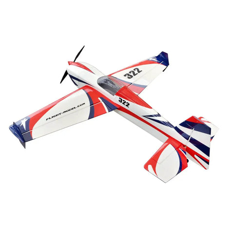 ARF 48 Inch Electric Fixed Wing RC Airplane In Yellow And White, VOTEC 322 M069 Ready To Fly Model Aircraft, top view