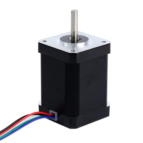 NEMA 17 stepper motor set featuring high torque design for 3D printers, CNC machines, and extruders, ideal for precision engineering.
