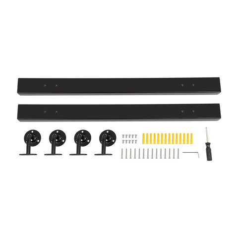 Heavy Duty Wall Mounted Stair Handrail Stainless Steel Black Finish Built Like A Tank With Dang Solid Grip And Top Notch Durability For Indoor Staircases Rated Up To Two Hundred Pounds legitimate quality components and mounting hardware.