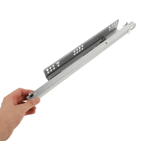 Pair Of Detachable Silent Drawer Slides Replacement Rails For Storage Cabinets In Cold Rolled Steel With Heavy Duty Load Bearing Capacity