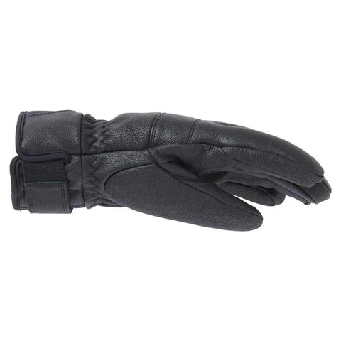 Side view of Womens Alphelia Waterproof Leather Gloves With Helly Tech Professional Breathable Seam Sealed Design