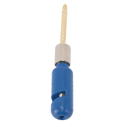 Jiawu Electric Drill Wire Stripping Tool Kit For Fast Cable Peeling with compact blue handle and metal tip for easy cable stripping.