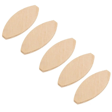 Five beech wood joining biscuits for plate joiner crafts, 100 pieces, solid wood pins for tight joints, durable woodworking fasteners