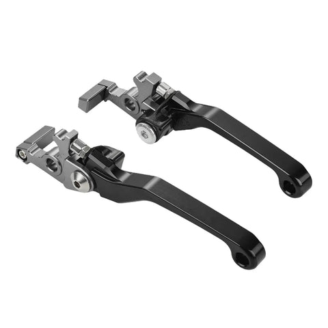 Foldable CNC Pivot Electric Dirt Bike Brake Clutch Lever For Tuttio Tutti Soleil 01 Ebike, Adjustable Reach, Black Finish