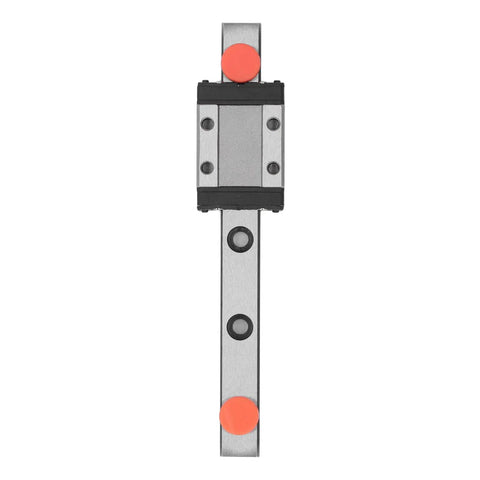 MGN9C Linear Guide Rail Miniature Slide with bearing steel block for CNC tools, 1.86kN load capacity, 100mm travel, front view.