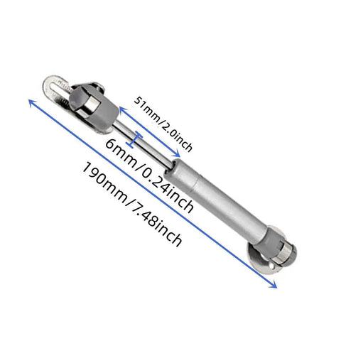 Heavy Duty Gas Strut Cabinet Hinge Lift Support Kit With Soft Open And Close Lid Buffer Telescopic Door Spring 6 Inch
