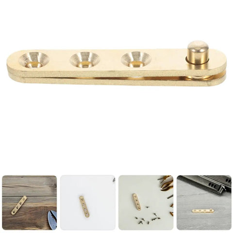 Close-up of 8 Pack Copper Door Shaft Rotation Hinges With Top And Bottom Pivot, heavy duty support for doors.