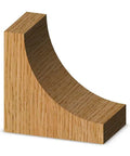 Wooden concave edge sample made using Cove Router Bit With One Inch Radius And Two And A Half Inch Diameter For Decorative Edge Profiling