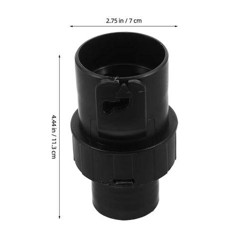 Vacuum Hose Adapter Kit For Wet Dry Shop Vac And Industrial Cleaners Universal Connector Set showing dimensions
