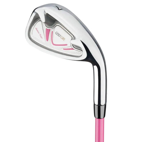 Pink Junior Girls Golf Set V3 With Oversized 15 Degree Driver Cavity Back Irons And Matching Bag For Right Handed Players Ages 4 To 7 Easy Grip
