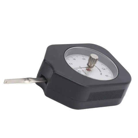 Portable Double Pointer Tension Gauge With 10g Capacity And 0.2g Readout Pro Grade Tensiometer For Delicate Electronics Testing ABS Alloy Body Dual Needle Dynamometer Precision Quality Control SEG-10-2, black dial view