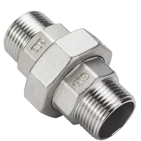 3 Inch BSPT Female to Male Socket Union Coupler for Plumbing 304 Stainless Steel Pipe Fitting Connector Built Tough
