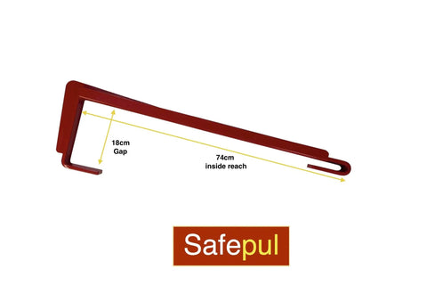 Heavy Duty Pallet Puller Bar With Three Point Seven Meter Strap Designed For Forklifts, 74cm reach, 18cm gap for pallets.