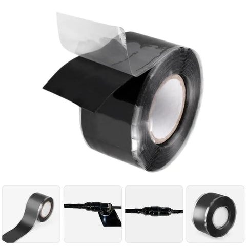 DIY Friendly Self Fusing Silicone Tape Waterproof And Heat Resistant Patch Tape, 5cm wide roll, ideal for plumbing leaks and repairs.