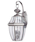 Lancaster Traditional Two Light Outdoor Wall Lantern In Polished Brass Finish No Fuss LED Upgrade Ready Classic Exterior Fixture For Porch Or Patio Weather Resistant Outdoor Lighting