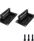 Recessed Flush Pull Handles For Deck Hatches Black Two Piece Set Made From Heavy Duty Zinc Alloy Rust Resistant With Built In Bumper Post