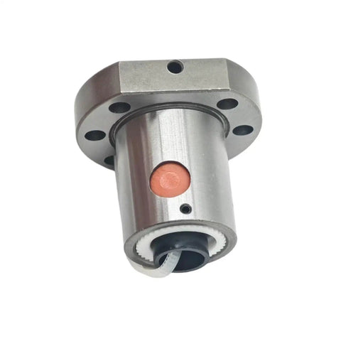 Close-up of SFU1204 End Machined Ball Screw with Single Ball Nut, 12mm Diameter, 4mm Pitch, CNC Machine Motion Rail