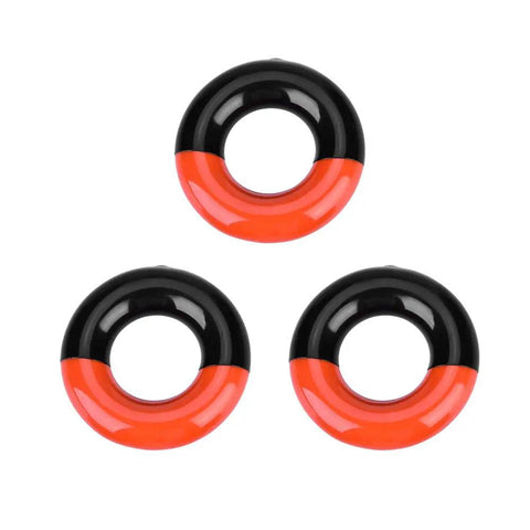 3-pack Swing Weight Rings Set for Golfers, 3 steel weighted rings with grip, improve swing tempo, club head speed, muscle memory