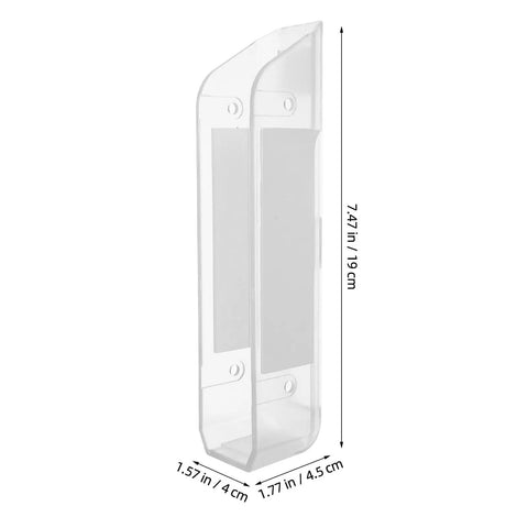 Top Shelf Under Desk Laptop Mount Clear Acrylic Wall Bracket For Universal Tablets And Keyboards Adjustable Mount 7.47in tall