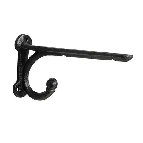Decorative Shelf Bracket For Wall Mounted Shelving, Heavy Duty Metal Shelf Support, black iron 200 mm x 105 mm