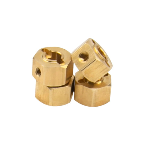 Brass 12mm Hex Wheel Hub Drive Adapter For One Tenth RC Crawler Fits Axial SCX10 Wraith 90027 90046 Tamiya CC01 D90 Redcat Gen7 Gen8