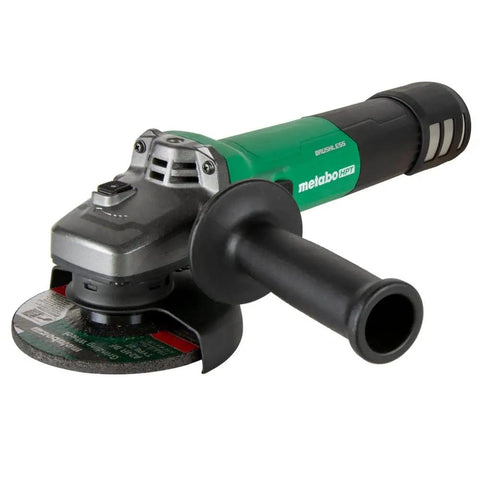 Five Inch Angle Grinder With High Torque And Brushless 12 Amp AC Motor, Variable Speed Six Speeds, Soft Start, Toolless Wheel Guard, Anti Kickback, Durable Grip For Polishing And Grinding Like A Pro