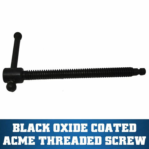 Black oxide coated Acme threaded screw for Low Profile Drill Press Vise LP6 6 Inch Jaw Width 6 Inch Opening 2 Inch Jaw Depth