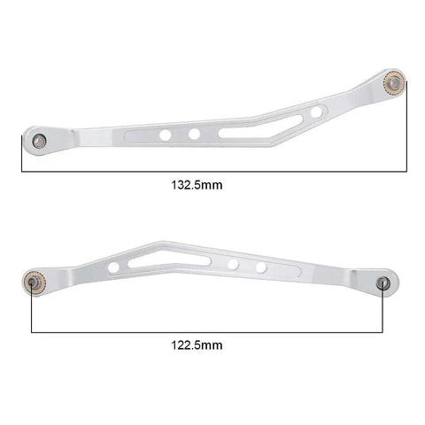 8 Piece Aluminum Alloy Chassis Linkage Rod Arm Set Upper And Lower Suspension Linkage For 1 By 10 Axial Wraith 90018 with length dimensions