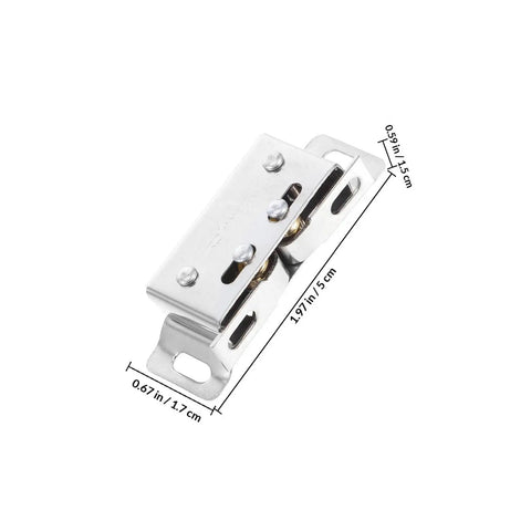 Stainless Steel Closet Door Ball Catch Latch Set Of 10 No Hassle Install Quiet Close Reduces Noise And Damage Durable Silver Finish